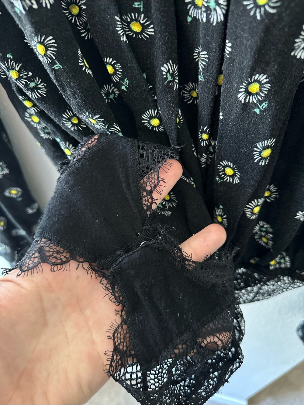 Free People Tie-Front Long Sleeve Bodysuit Top - Picture 5 of 6